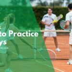 tennis how to practice volleys